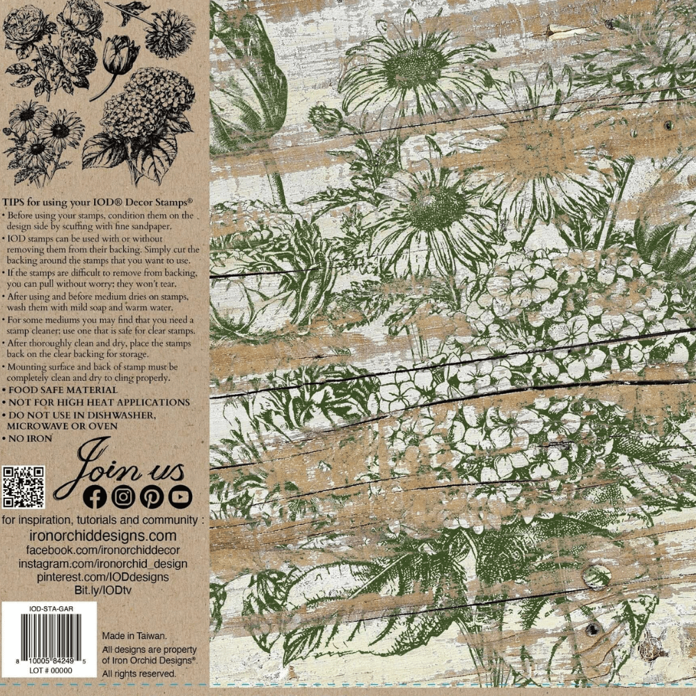 Garden Bouquet – 12 x 12 IOD Decor Stamp™