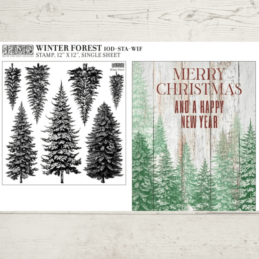 Winter Forest – 12 x 12 IOD Decor Stamp™