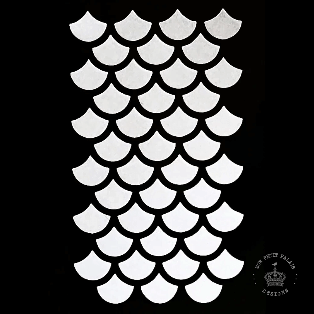 Scallop Wave Stencil