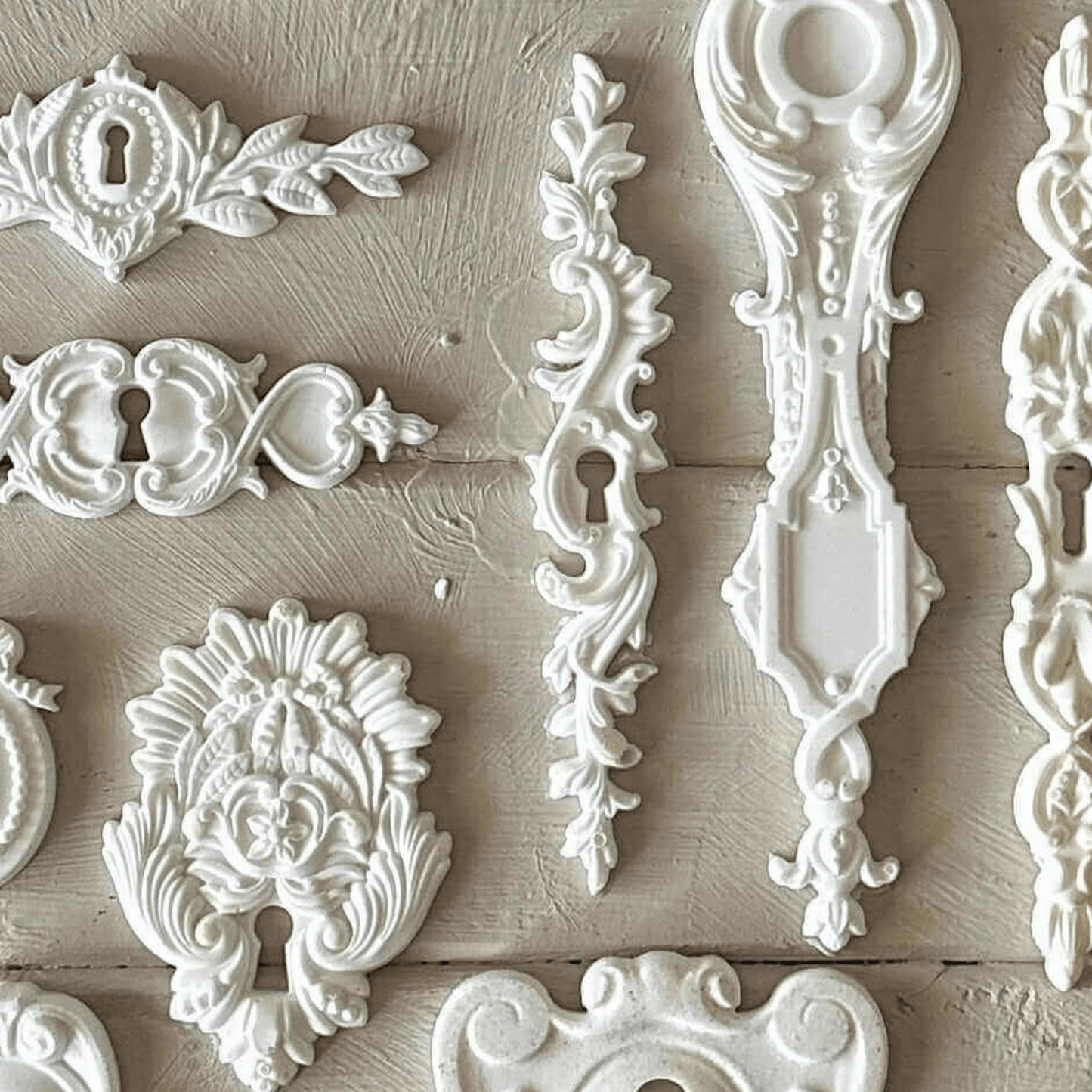 Keyhole Applique 009 - Resin Escutcheon for Furniture & Crafts