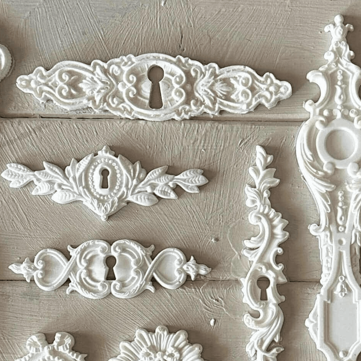 Keyhole Applique 008 – Resin Escutcheon for Furniture & Crafts