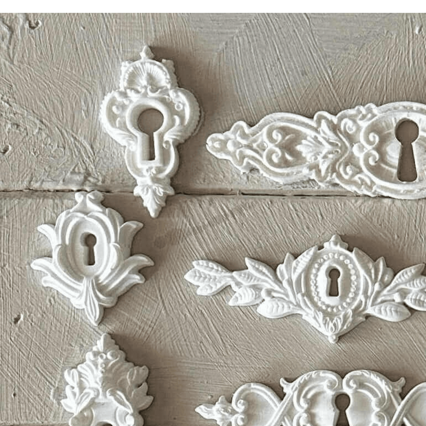 Keyhole Applique 006 – Resin Escutcheon for Furniture & Crafts