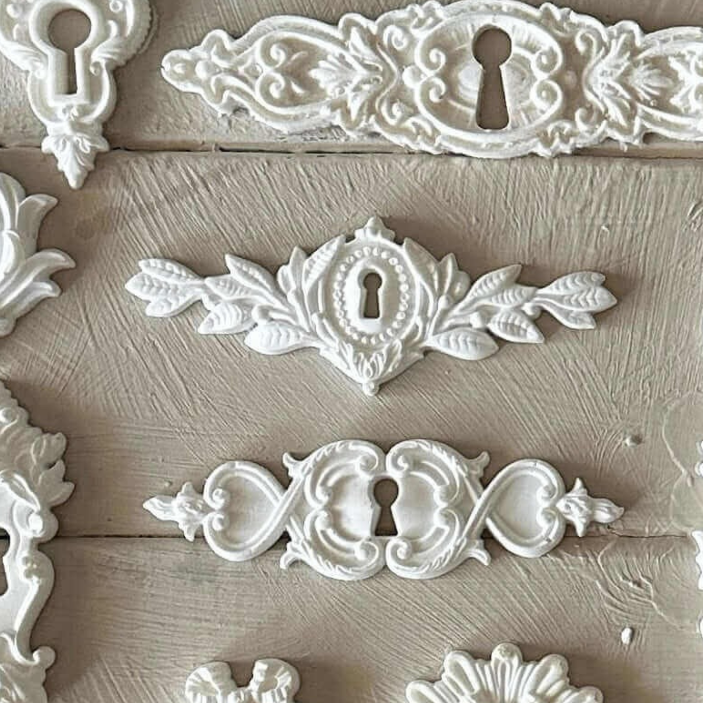 Keyhole Applique 010 – Resin Escutcheon for Furniture & Crafts