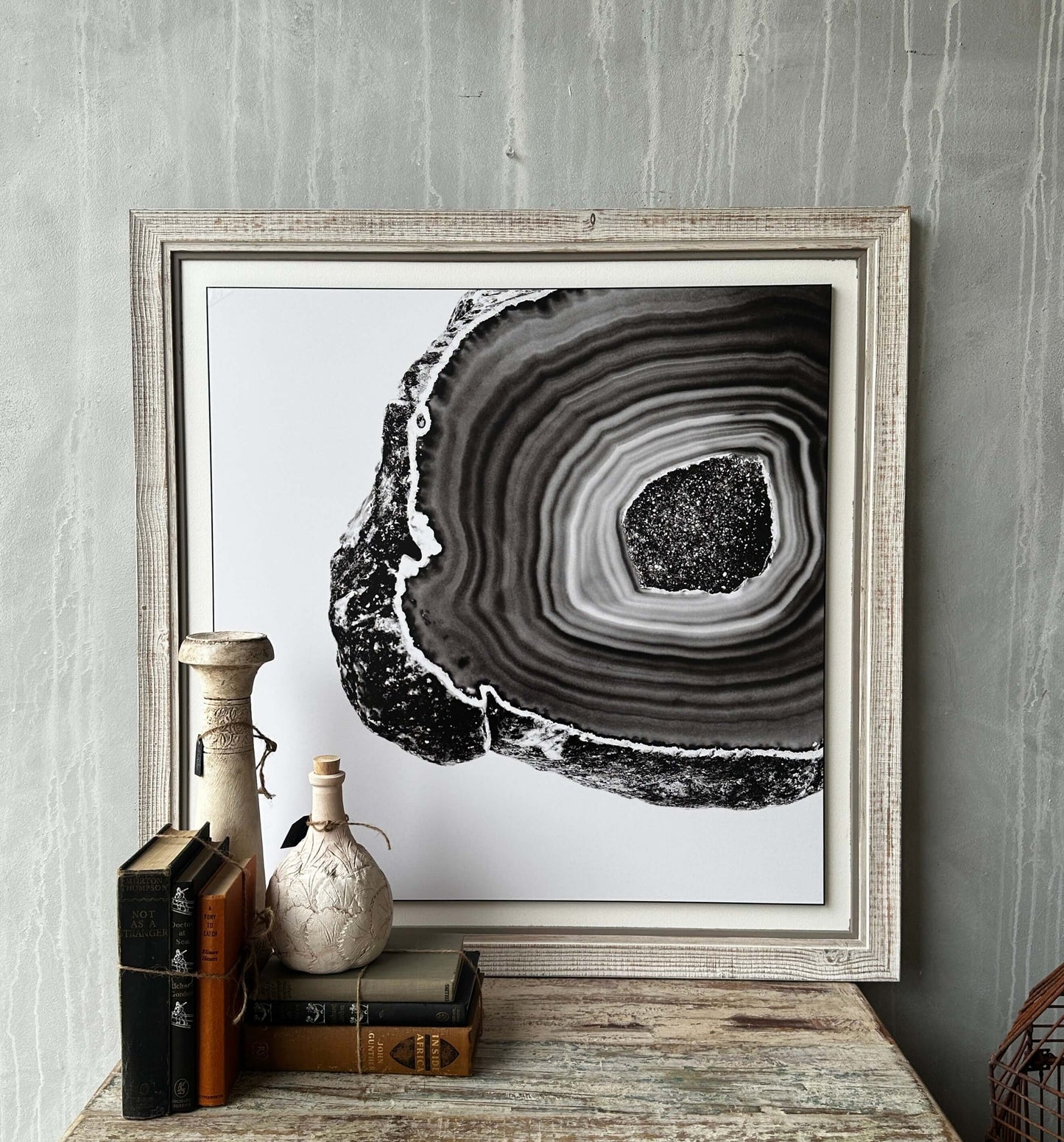Monochrome Agate Serenity Wall Art