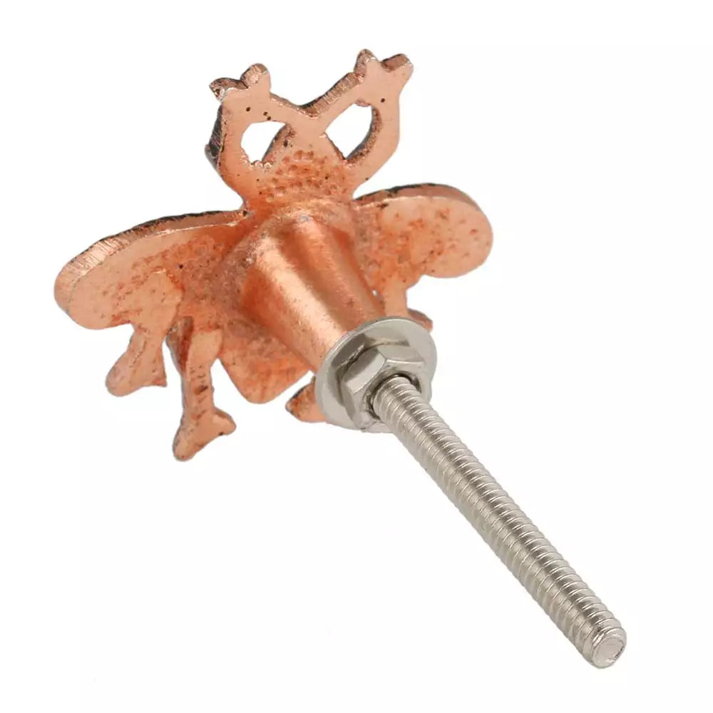 Copper Queen Bee Door Knob