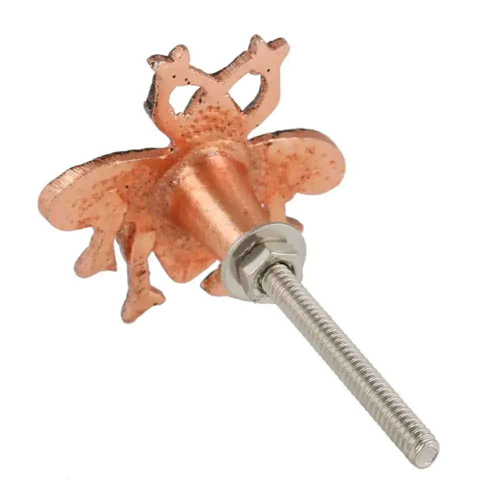 Copper Queen Bee Door Knob