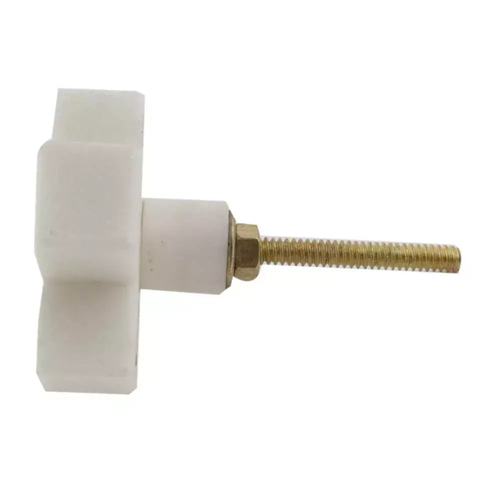 White Marble Cross Drawer Knob