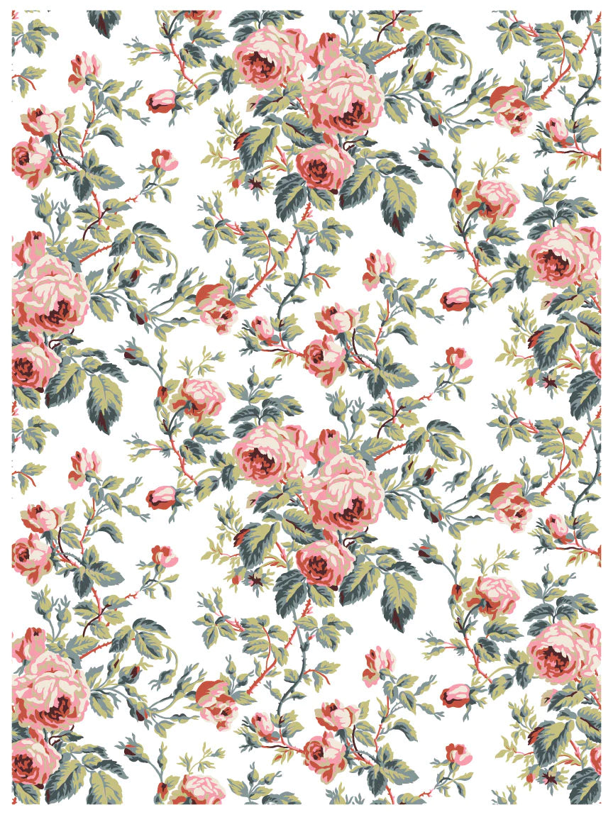 LATTICE ROSE 12x16 IOD DECOR PAINT INLAY PAD™ MON PETIT PALAIS DESIGNS