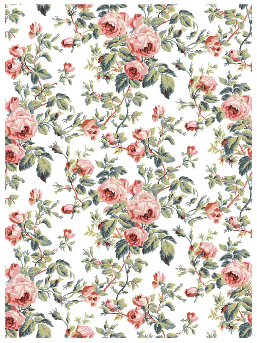 LATTICE ROSE 12x16 IOD DECOR PAINT INLAY PAD™ MON PETIT PALAIS DESIGNS