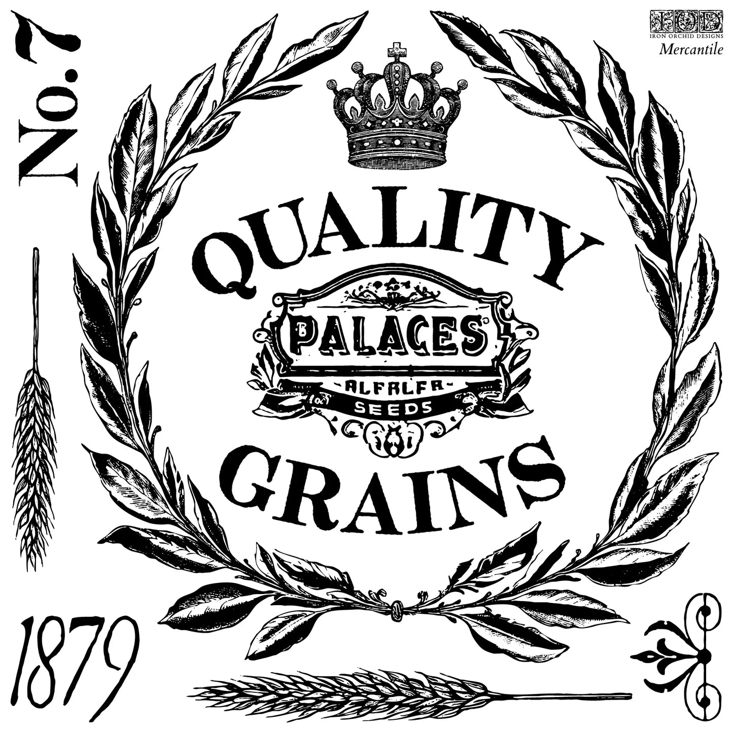 MERCANTILE 12×12 IOD DECOR STAMP™ MON PETIT PALAIS DESIGNS