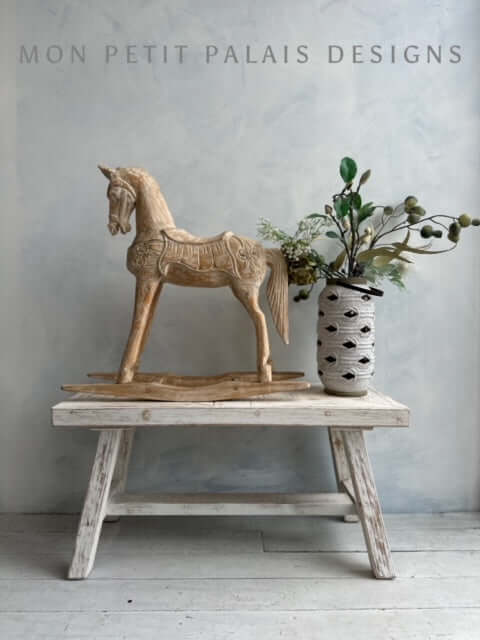 Mira Whitewash Bench Mon Peit Palais Designs