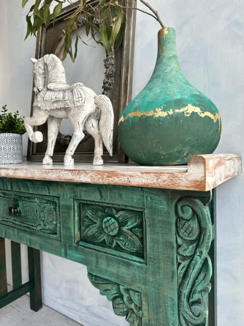 Amara Emerald Console Table