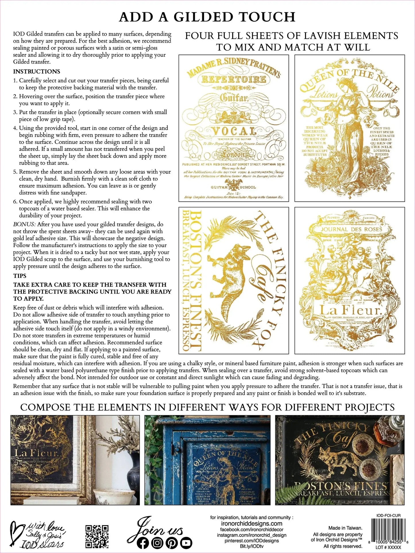 CURATED SIGNAGE IOD FOIL TRANSFER 12X16 PAD™