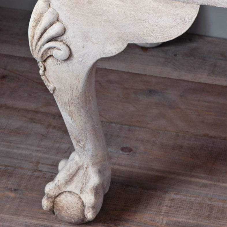 Radiogram legs painted with Chalk Paint in Old White and Dark Wax