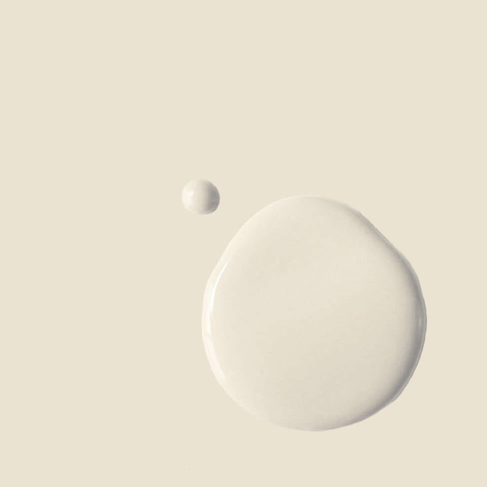Original - Annie Sloan Satin Paint in creamy white, showcasing a paint droplet against a soft background.