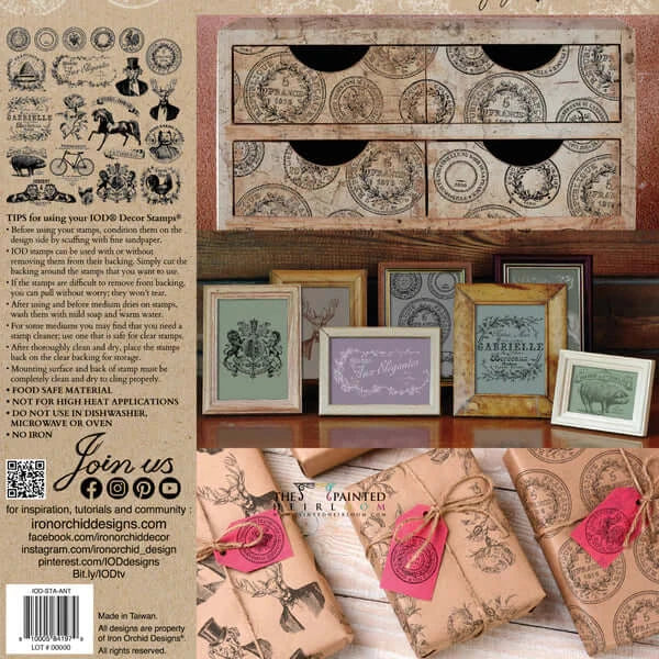 ANTIQUITIES 12×12 IOD DECOR STAMP™