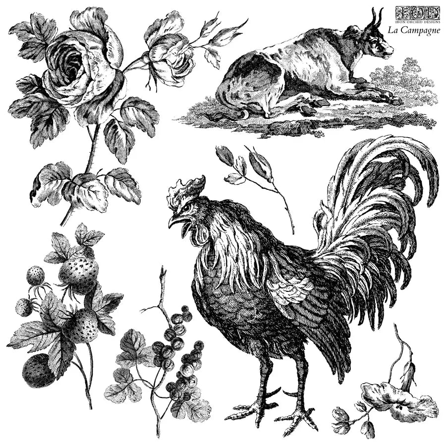 LA CAMPAGNE 12×12 IOD DECOR STAMP™
