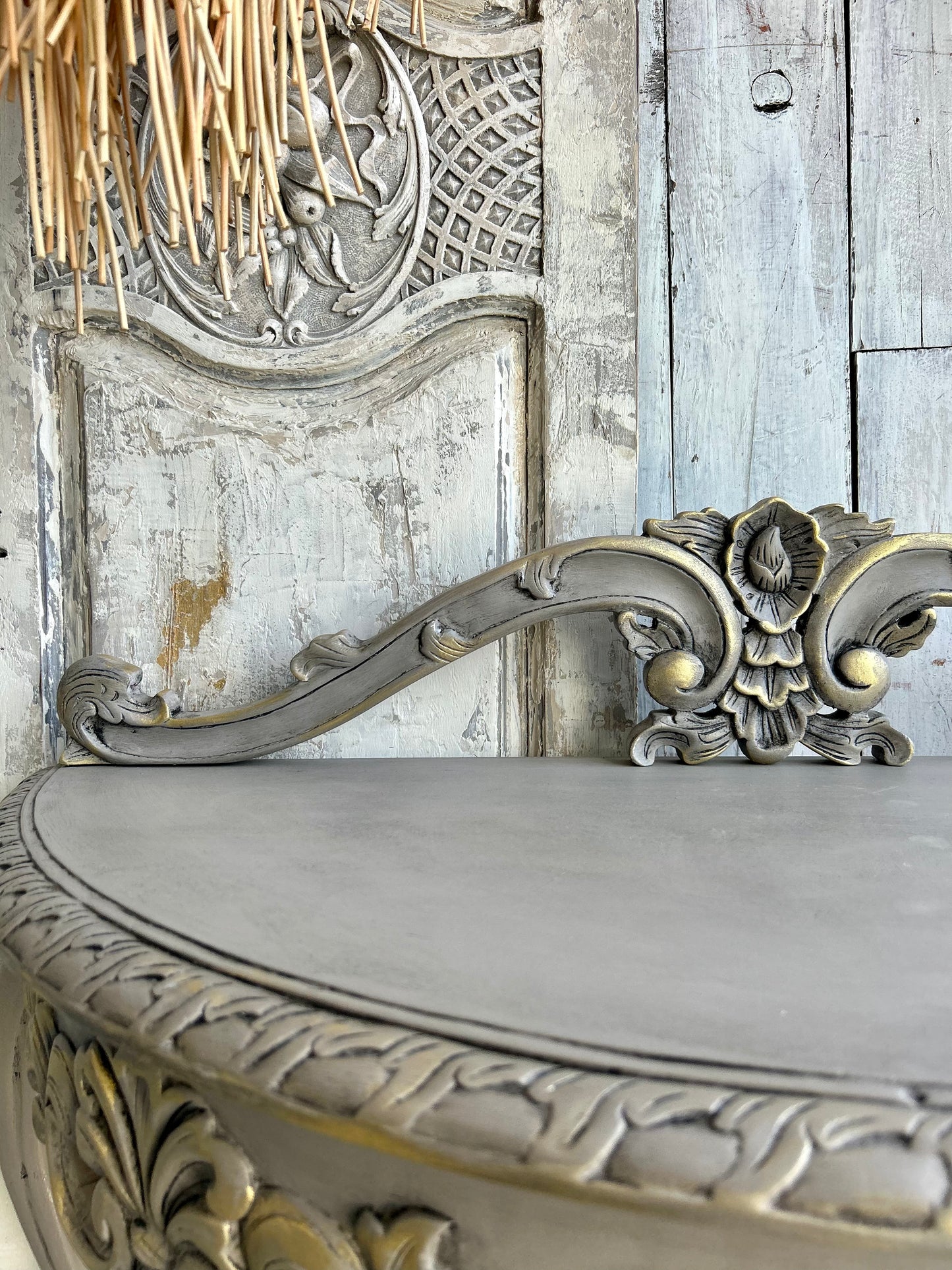 Sabrina Carved Console Table