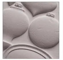 IOD Bibelots Decor Mould showing vintage ornament blanks for holiday crafts and keepsakes.
