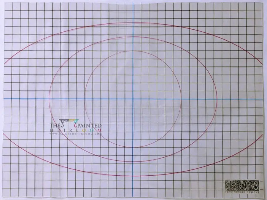 IOD Thin Mount – Flexible Stamp Mounting Sheets with grid pattern for accurate alignment and layering.