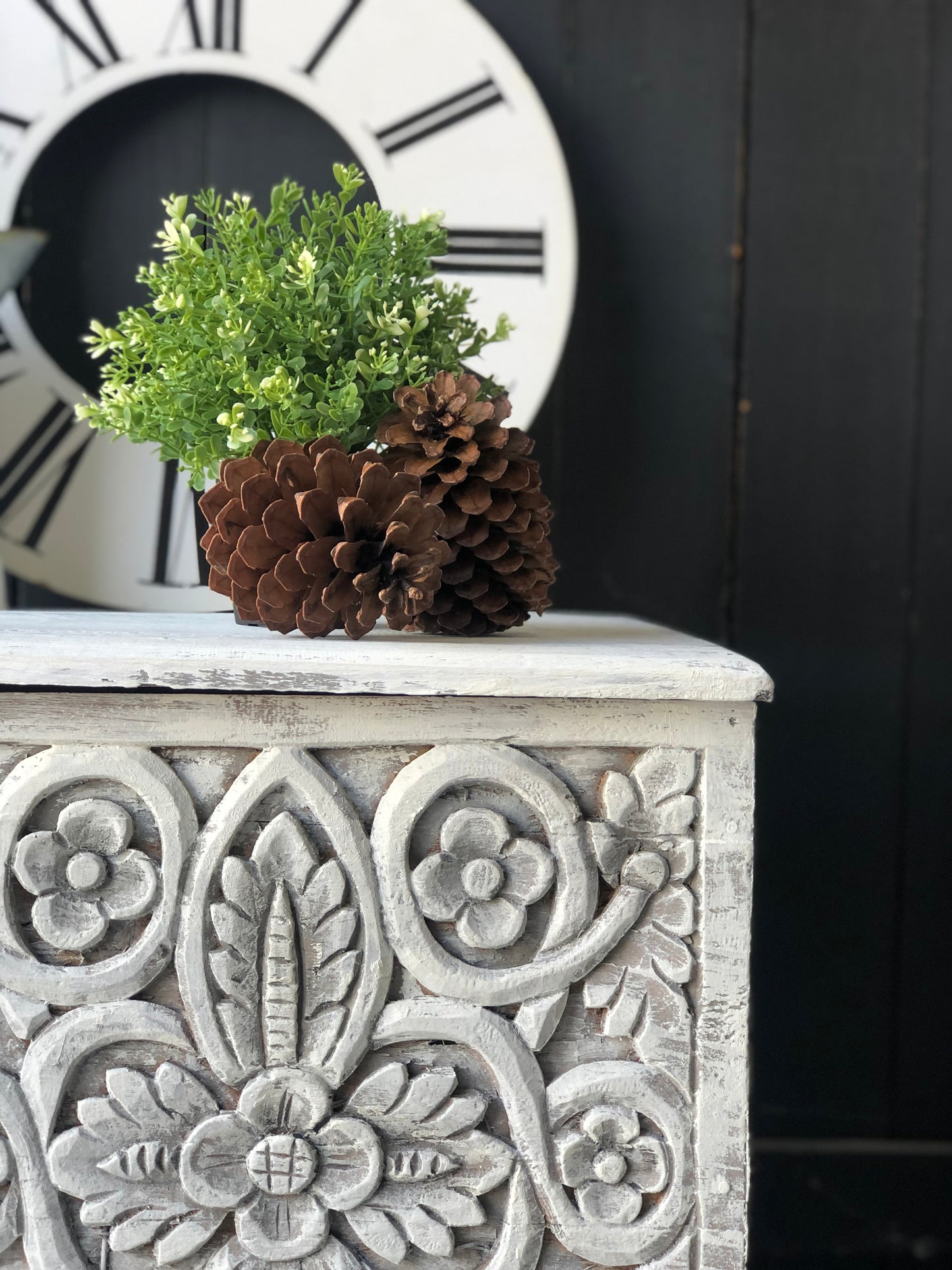 Brooke Carved Blanket Box