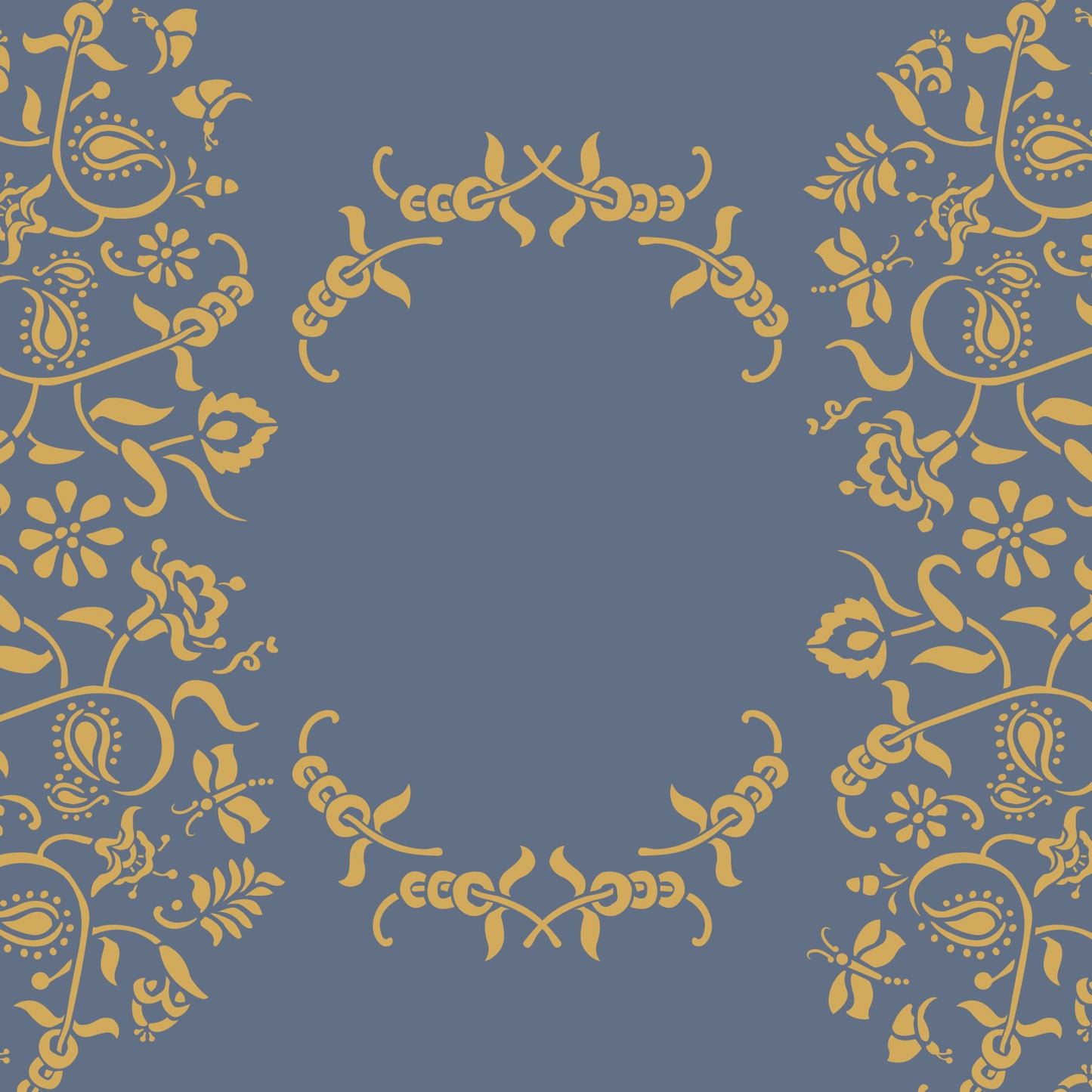 Paisley Floral Garland Annie Sloan Stencil