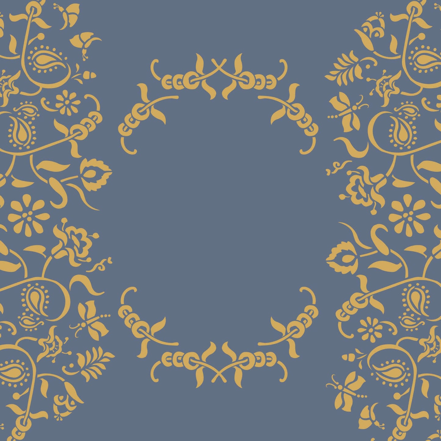 Paisley Floral Garland Annie Sloan Stencil