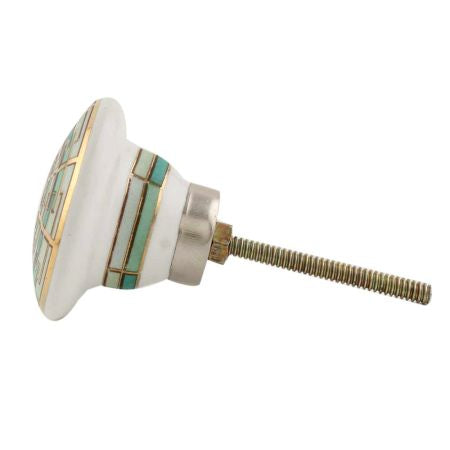 Kaylyn - Green & Emerald Ceramic Knob