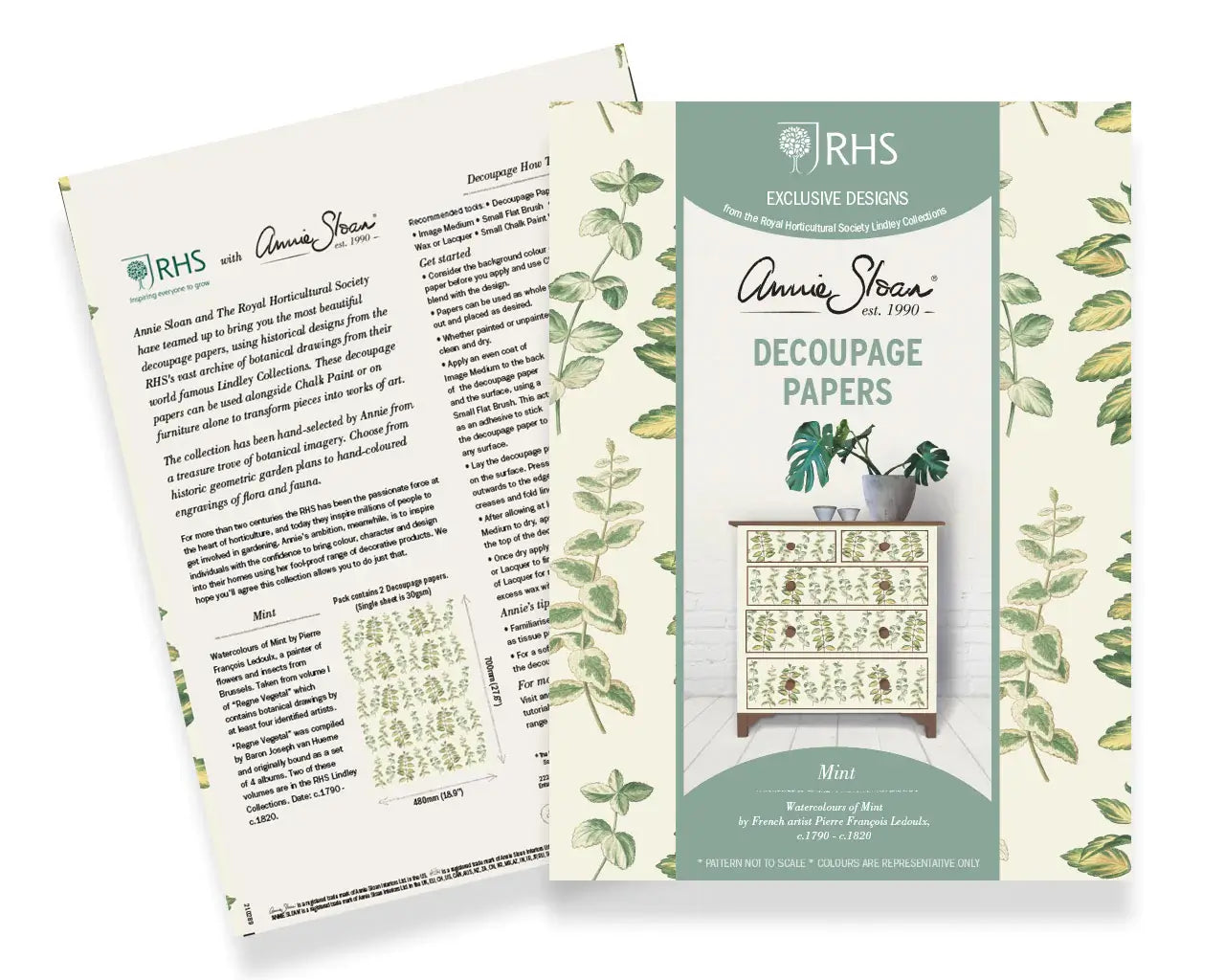Mint - Annie Sloan RHS Decoupage Paper