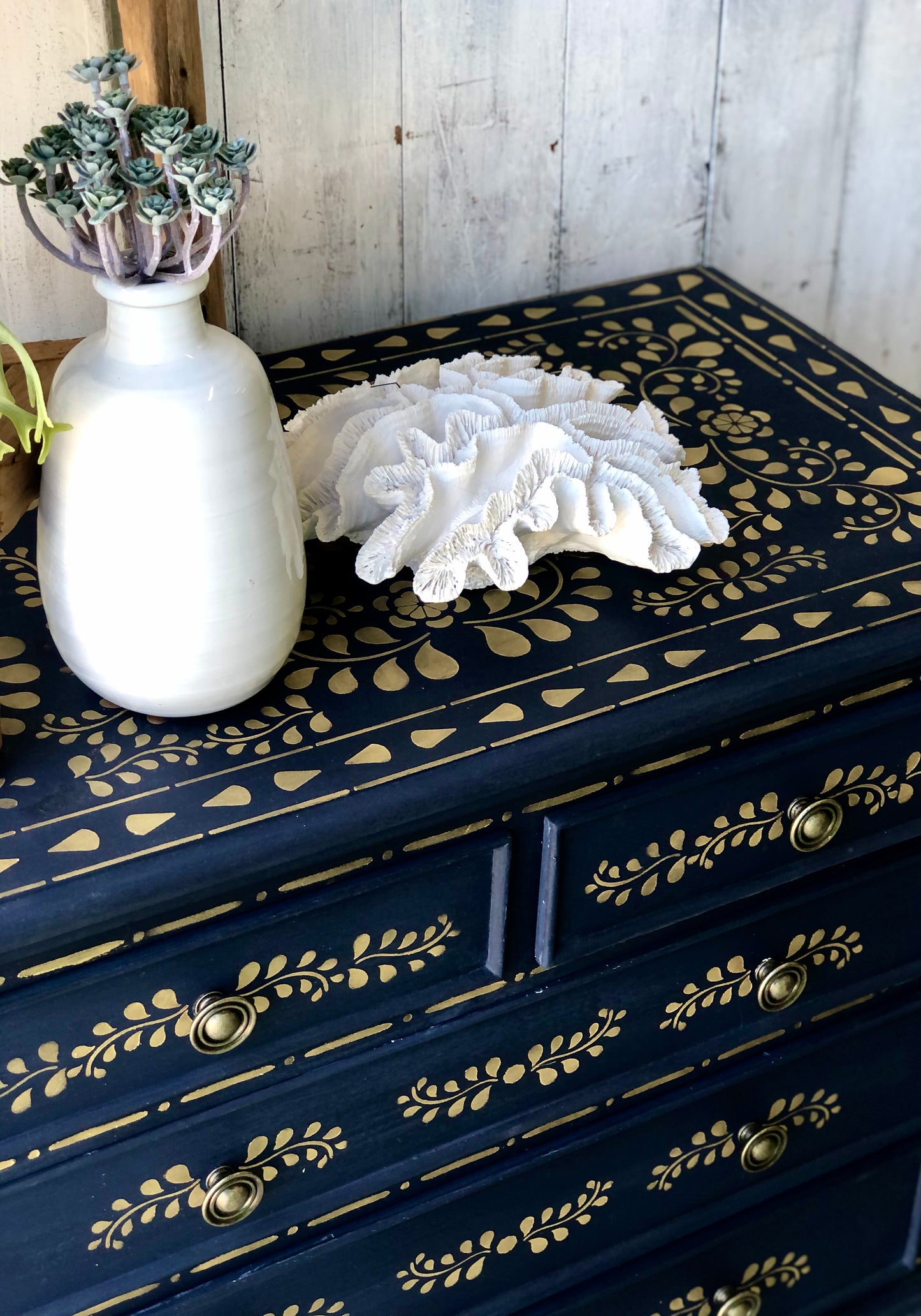 Inlay Oxford Navy Drawers