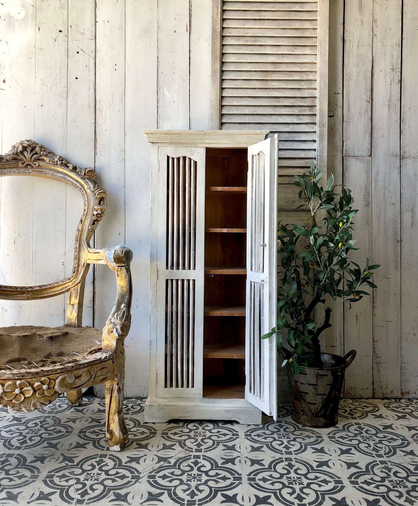 Seafoam Curiosity Cabinet
