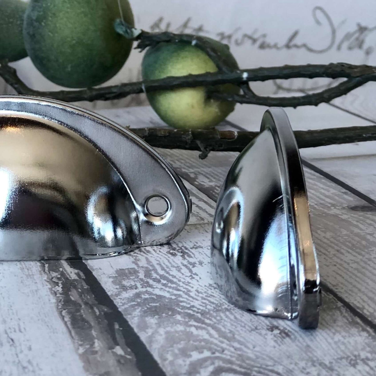 Chrome Metal Cup Handles