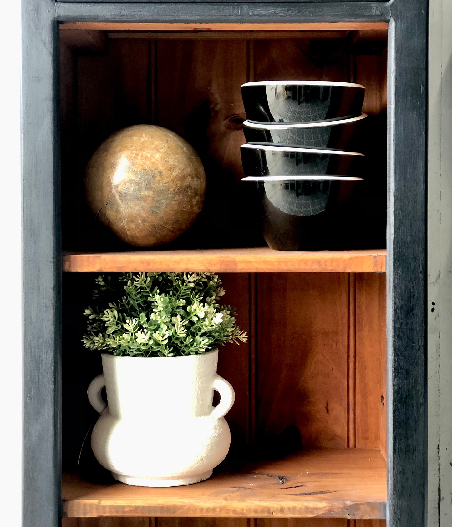 Athenian Black Petit Bookcase