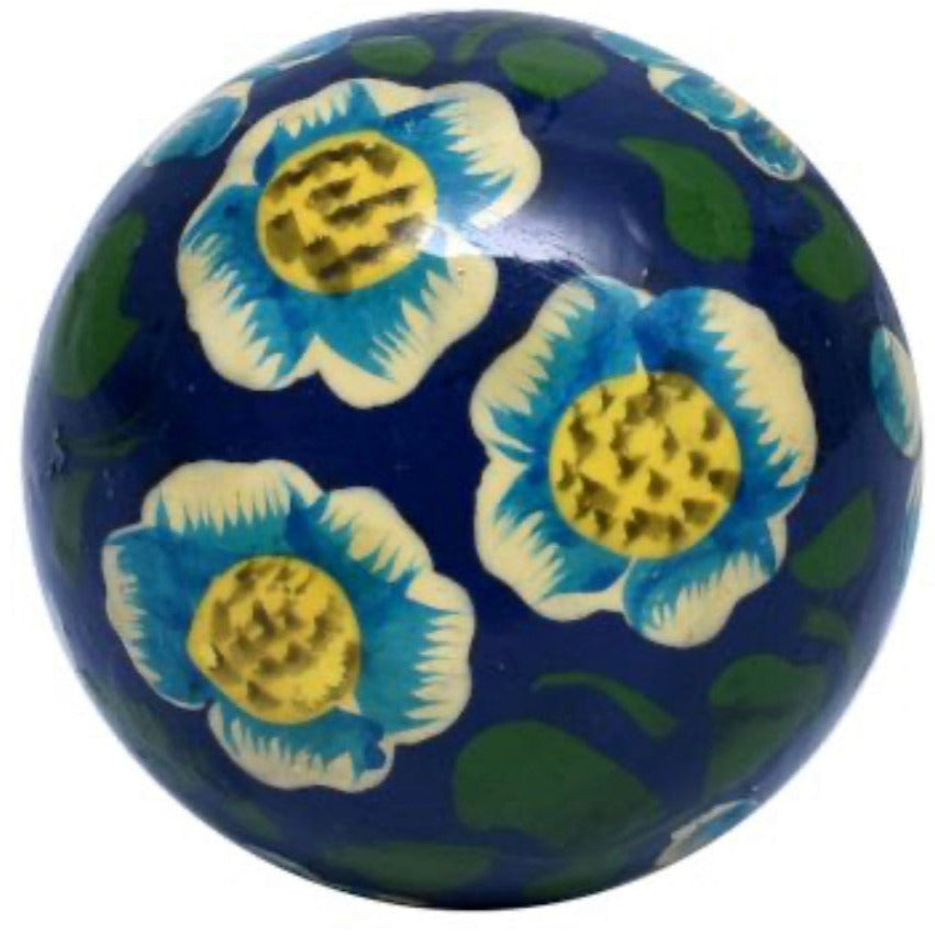 Lily - Water Lily Blue Boho Flower Knob