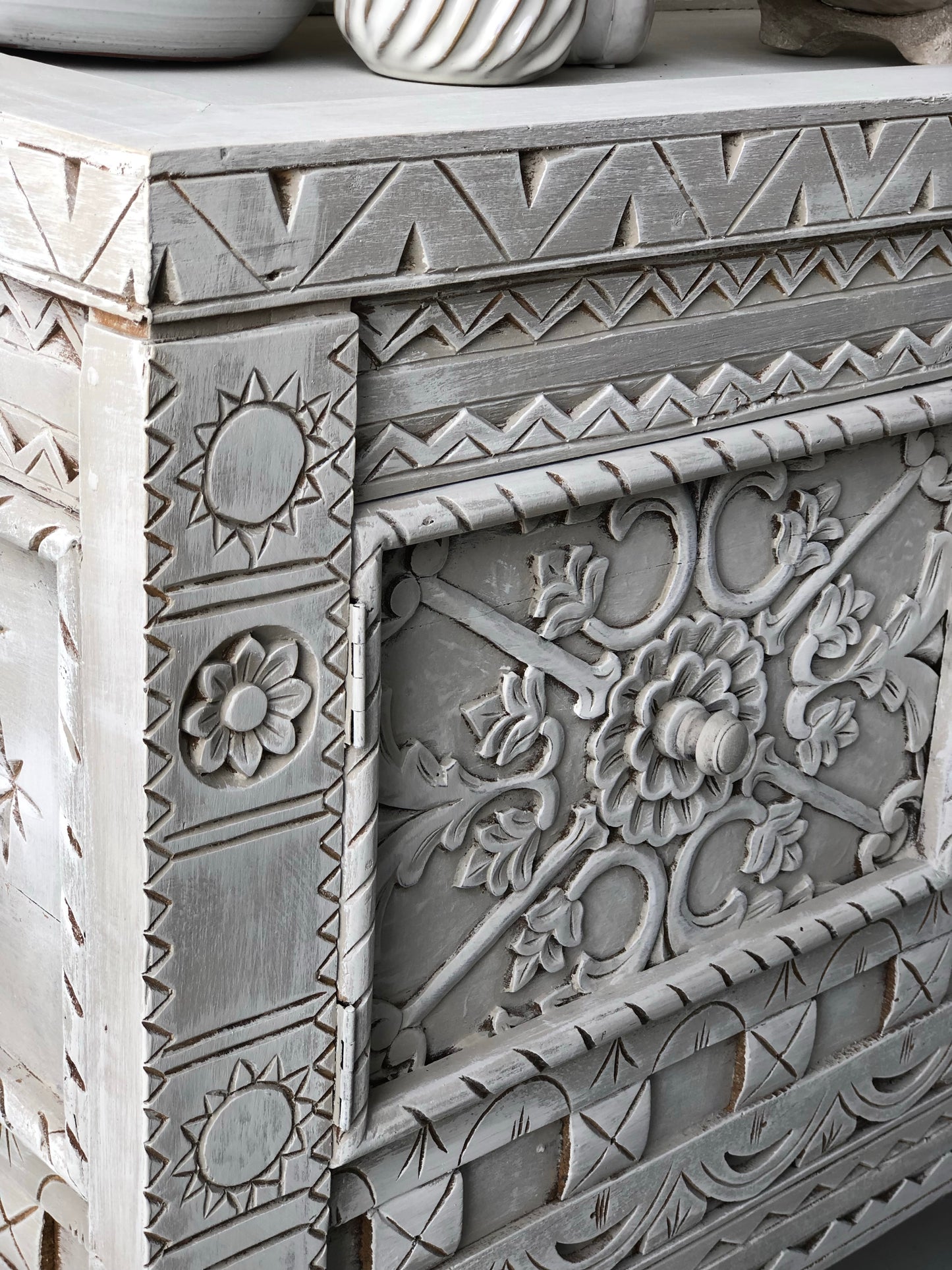 Hand Carved Moroccan Buffet