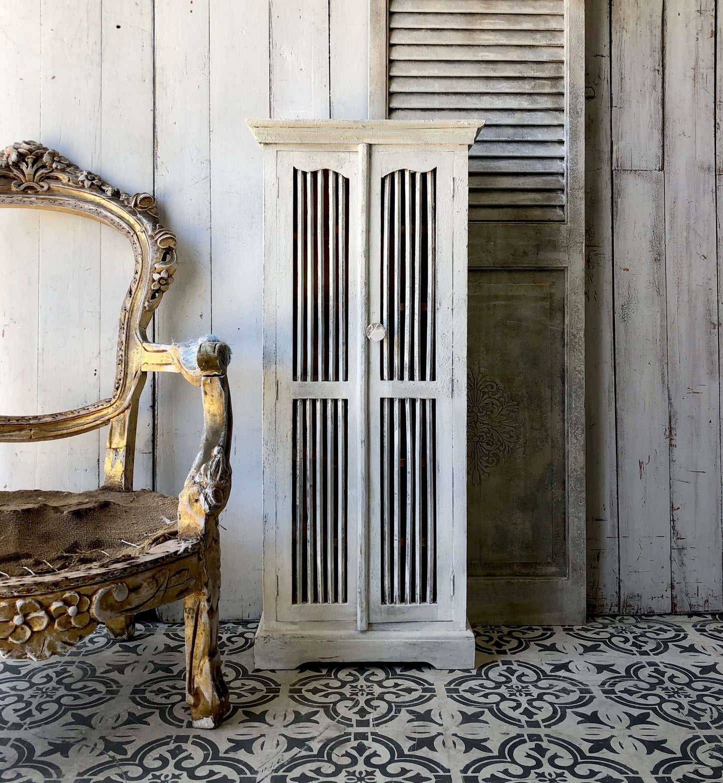 Seafoam Curiosity Cabinet