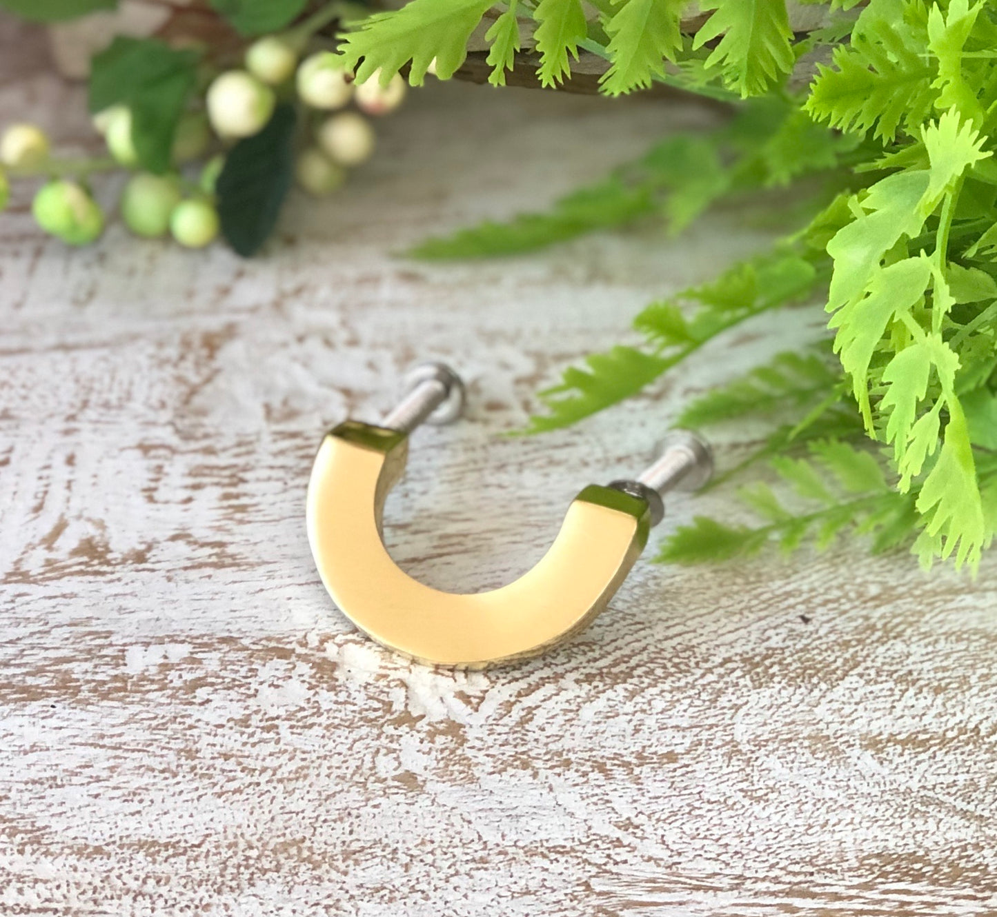 Golden U-shape Pull Knob