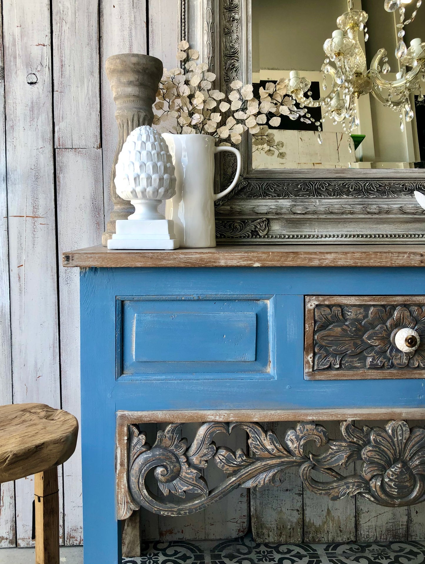Coastal Carved Console