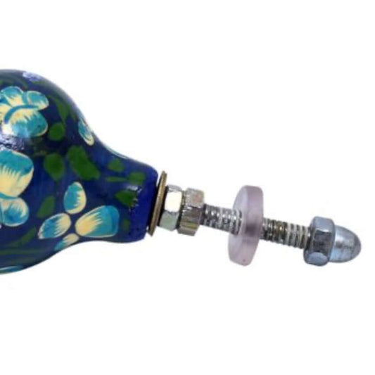 Lily - Water Lily Blue Boho Flower Knob