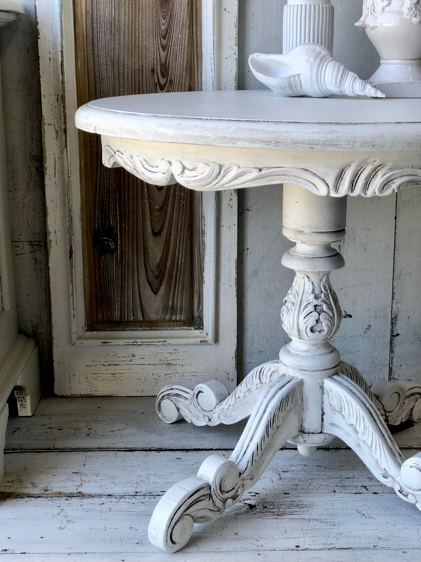 Carved Side Table