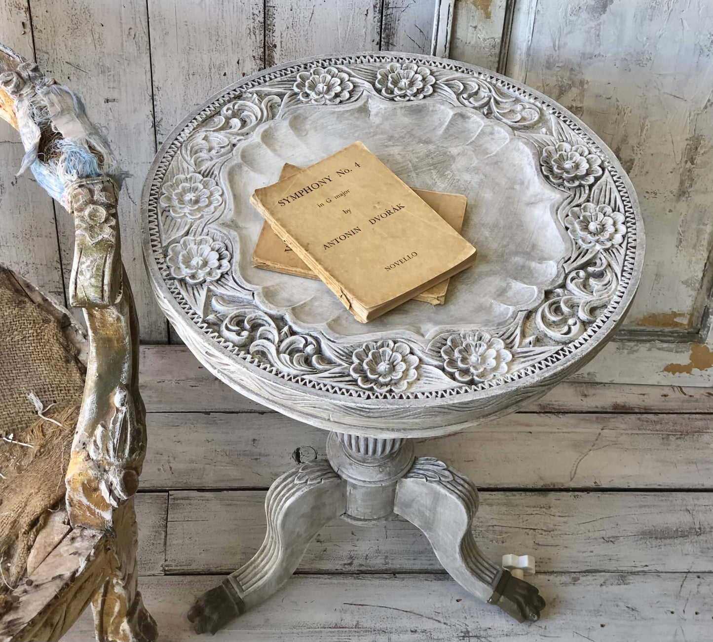 Ornate Carved Side Table