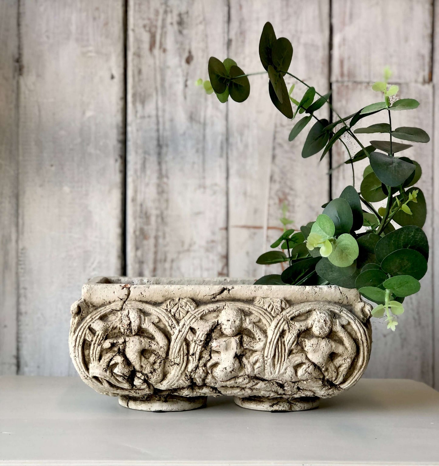 Vintage Cherub Planter