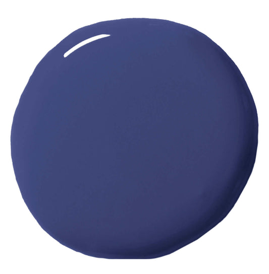 Napoleonic Blue - Annie Sloan Wall Paint showing a deep blue paint swatch.