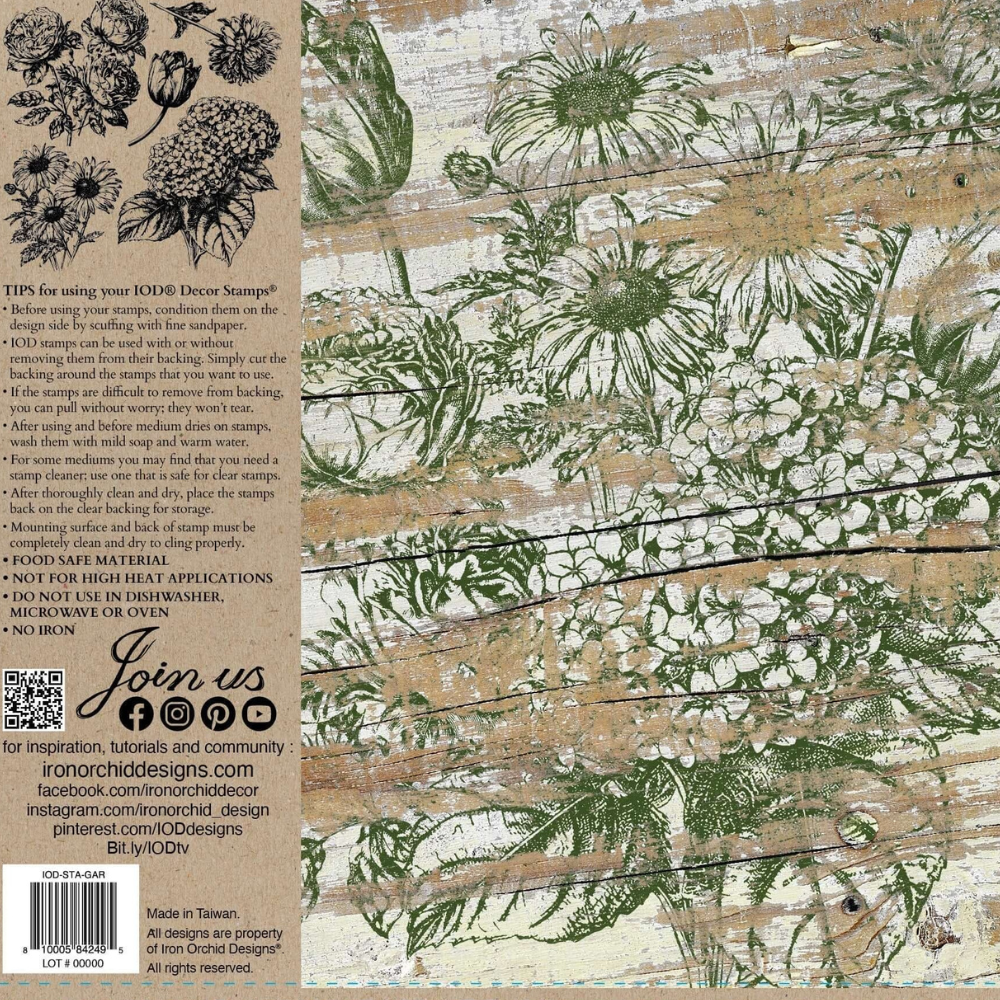 Garden Bouquet – 12 x 12 IOD Decor Stamp™