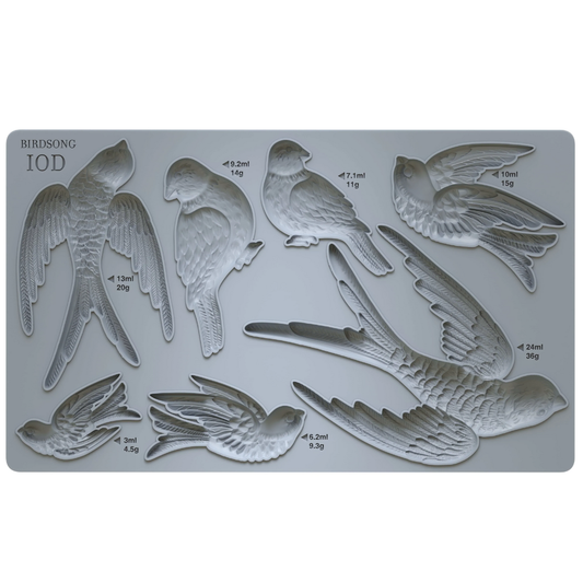 IOD Birdsong Decor Mould ™ 6 x 10