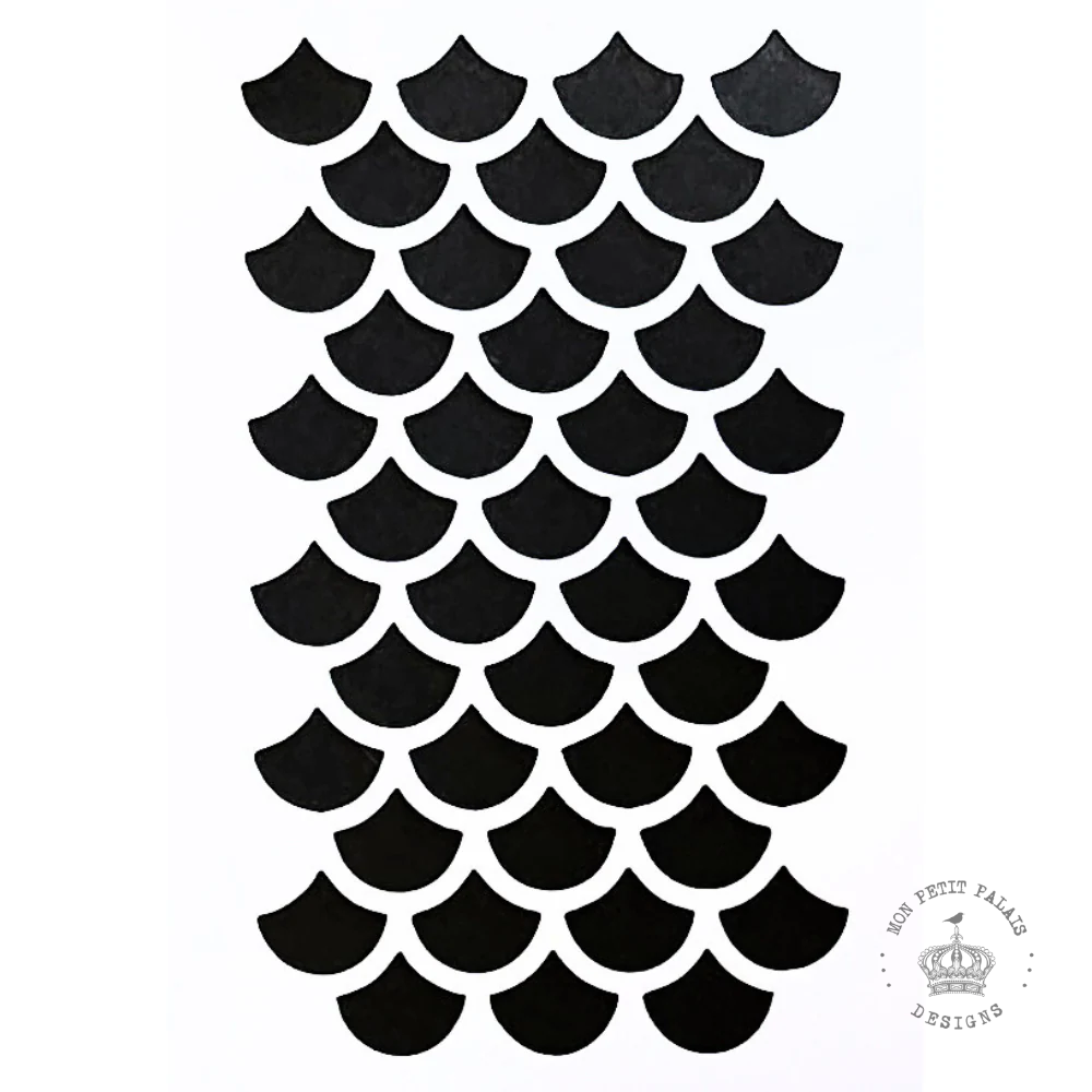 Scallop Wave Stencil
