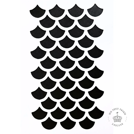 Scallop Wave Stencil