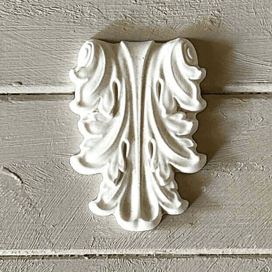 Drop 016 - Resin Applique for Furniture & Crafts, classic acanthus design for decorative accents