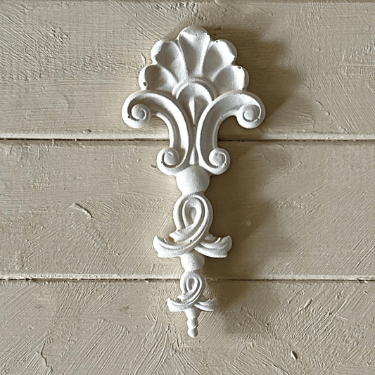 Drop 007 - Resin Applique for Furniture & Crafts displayed on a wooden background, featuring clean lines and gentle curves.