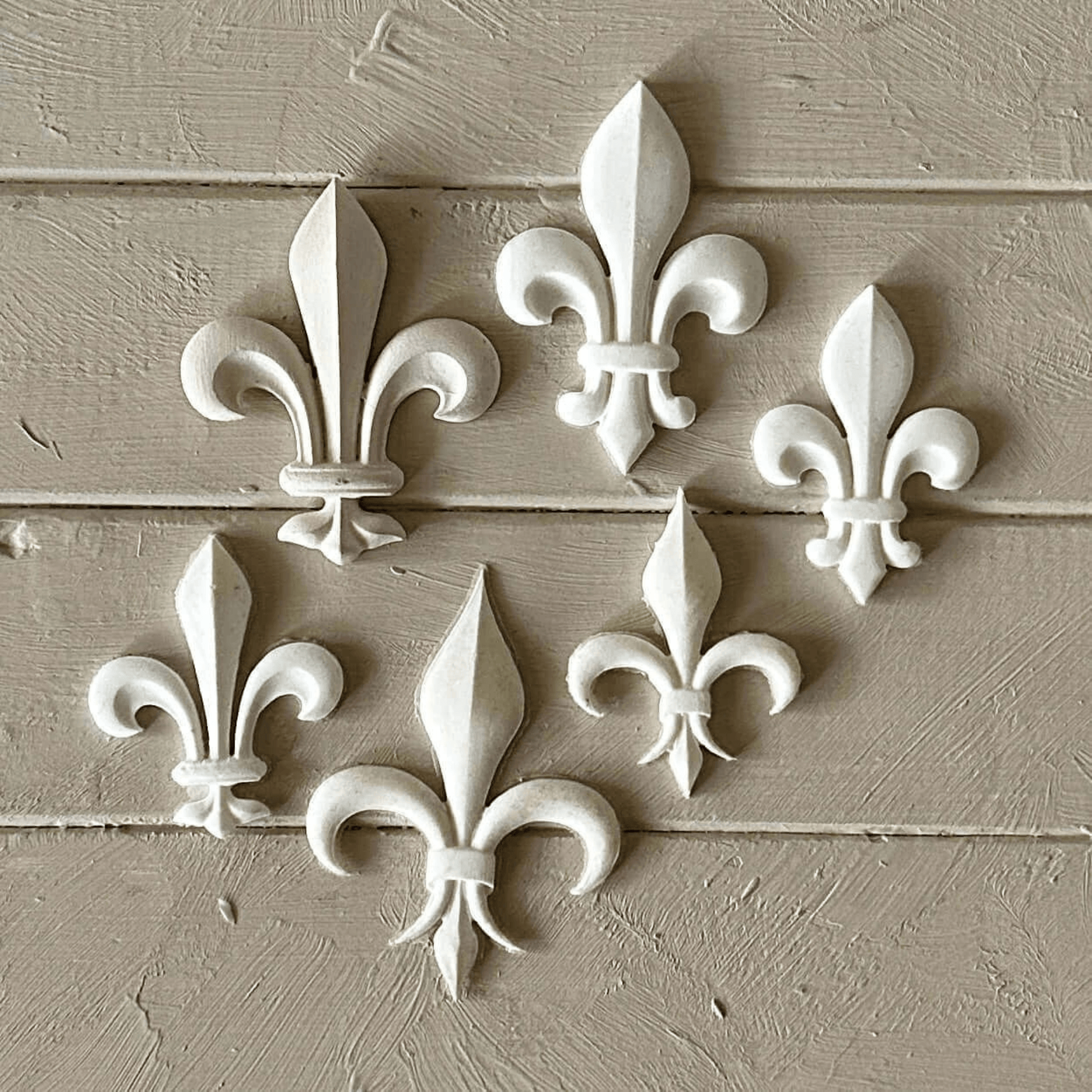 Resin Applique for Furniture & Crafts displayed in a collection of elegant white designs.
